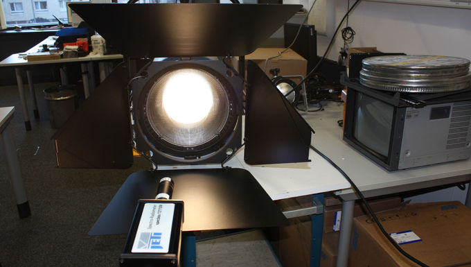 Measurement of a spot light in a studio
