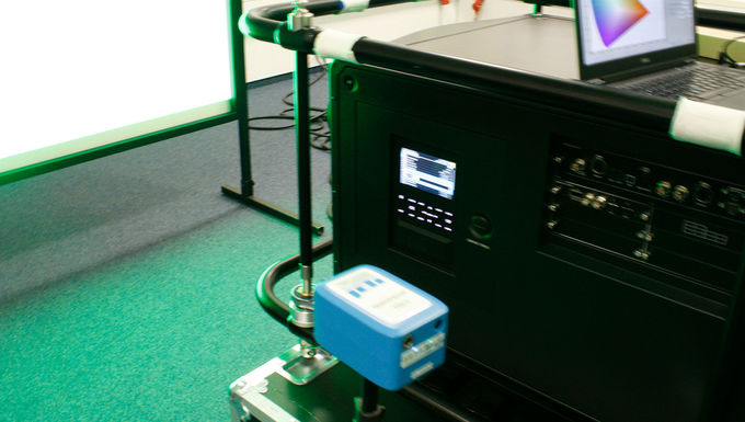 Measurement of a Christie RGB Laser projector with a spectraval 1501 HiRes